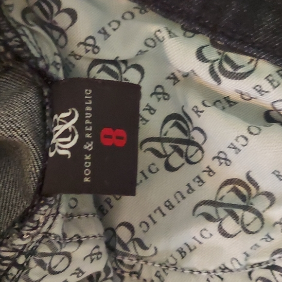Rock & Republic Denim Blue Jeans Sz 8 - Picture 5 of 5